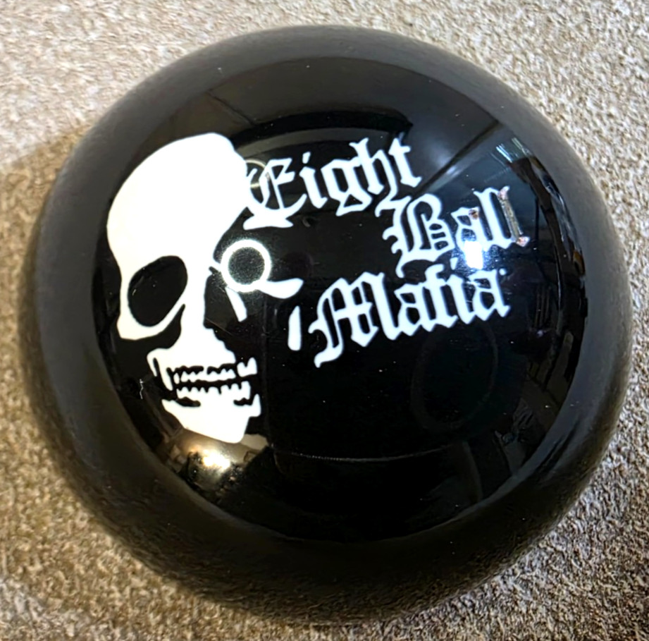 Eight Ball Mafia Pool / Billiards / Table / Pocket Patch Marker, 2.25" Diameter