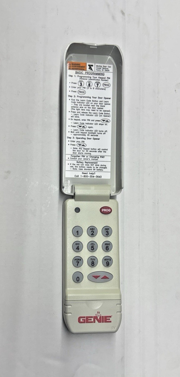 GWKPD-BL ACSD1G Genie  Wireless Keypad Intellicode Gate Operators After 1995