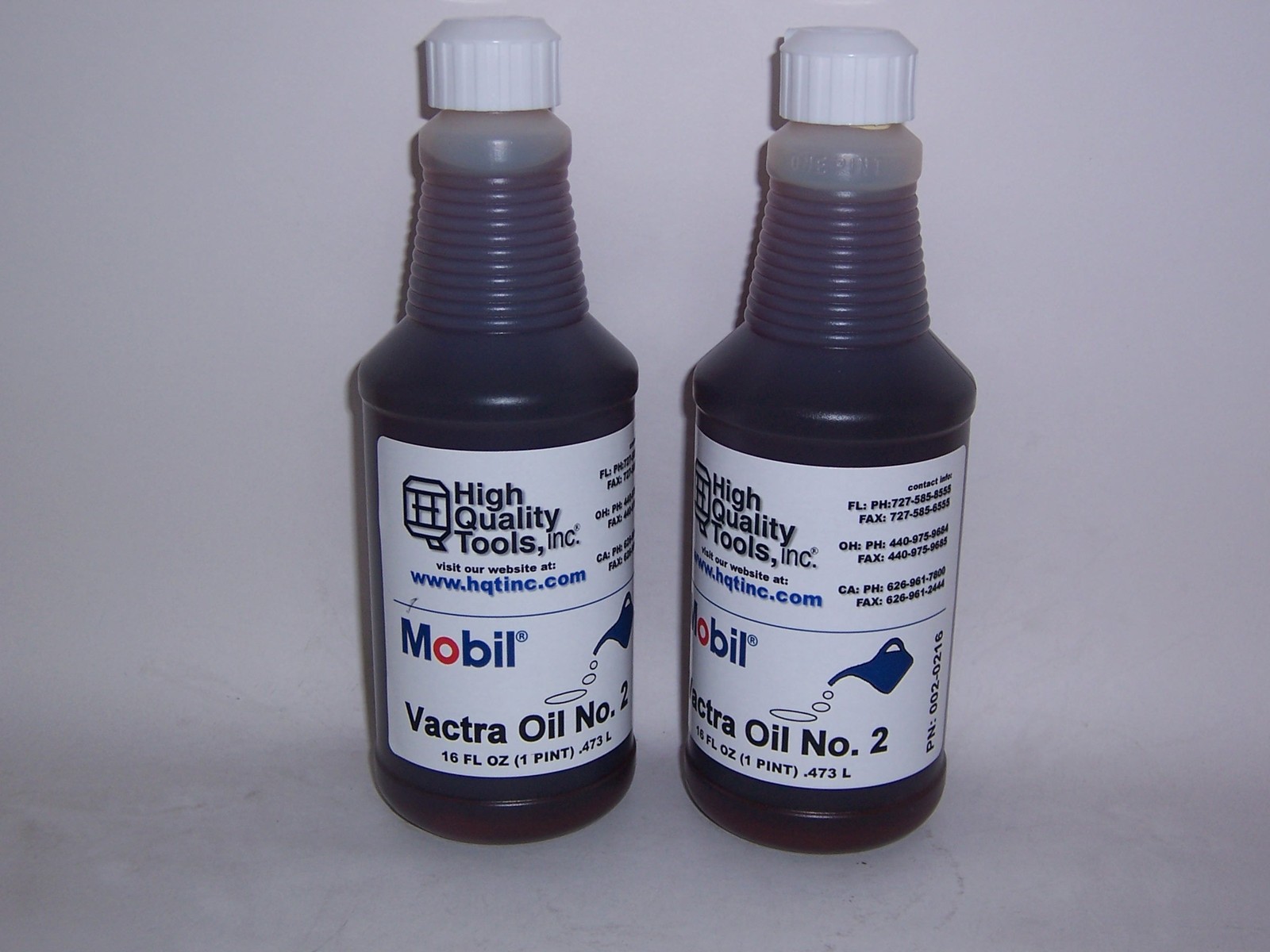 2 PINTS OF MOBIL VACTRA WAY OIL #2 BRIDGEPORT, HAAS MILLS & HARDINGE LATHES
