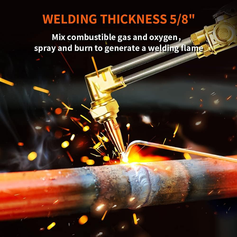 Heavy Duty Cutting Torch, Oxygen Propane Acetylene Welding Torch Flame Torch Han