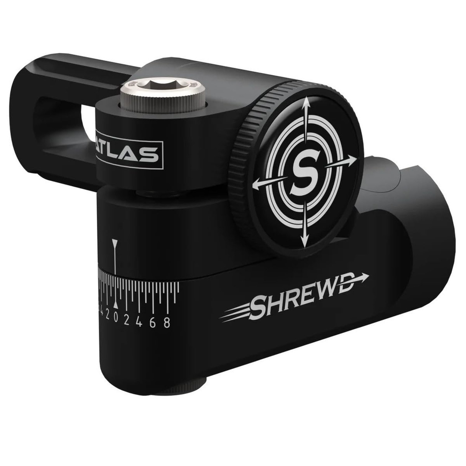 Shrewd Archery Atlas V-Bar Stabilizer Mount Matte Black Single