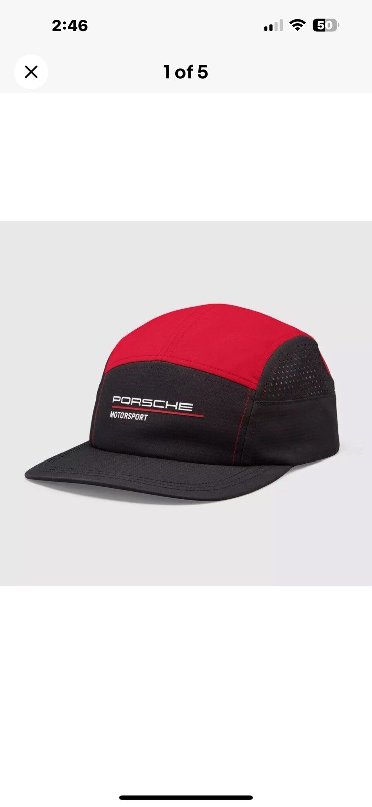 Porsche Motorsport Racing Team Driver Hat / Cap