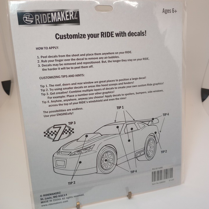 RideMakerz Customizing Decals Samurai Racing Dragon Swords Car Stickers 8005