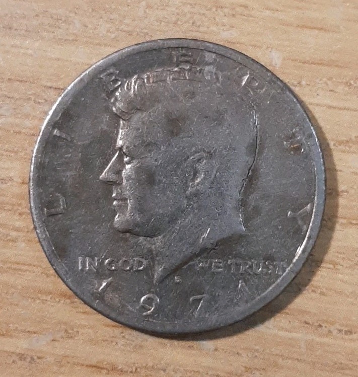 1971-D JOHN F KENNEDY HALF DOLLAR COIN USA AMERICA FIFTY CENTS DENVER JFK (MM3)