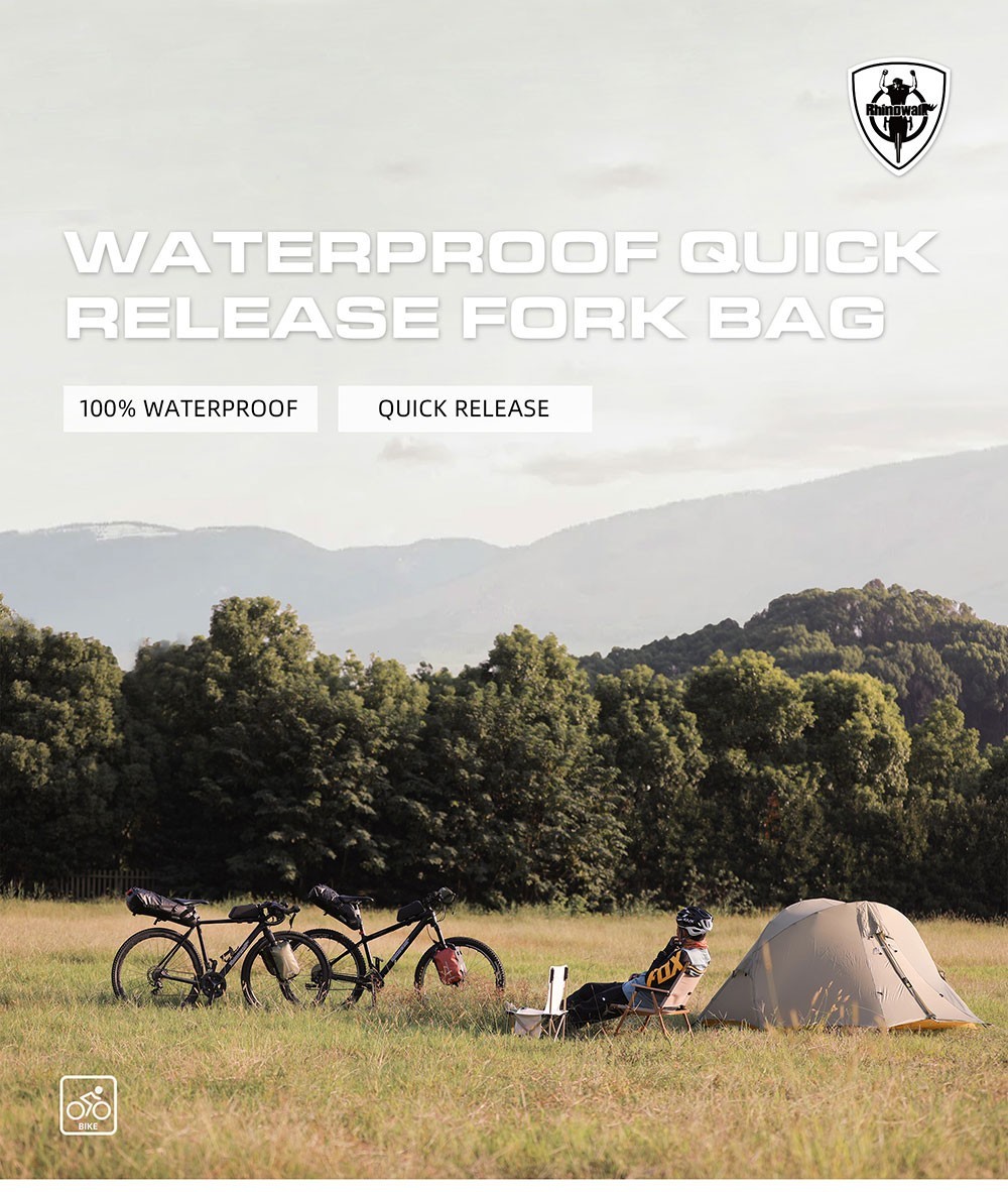 Rhinowalk 2 PCS Bicycle Fork Bag Quick Release Waterproof Electric Scooter Bag