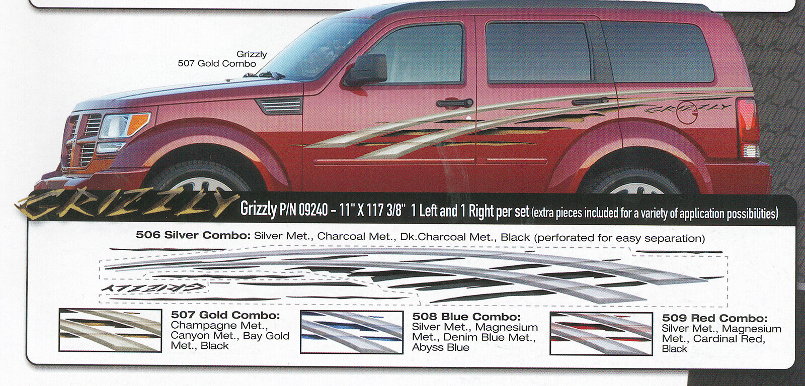 Automotive Customizing Decal GRZZLY DISCOUNTED