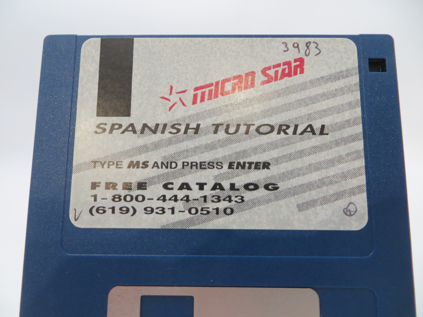 3.5" Floppy Disk Micro Star SPANISH TUTORIAL vintage computer program disc