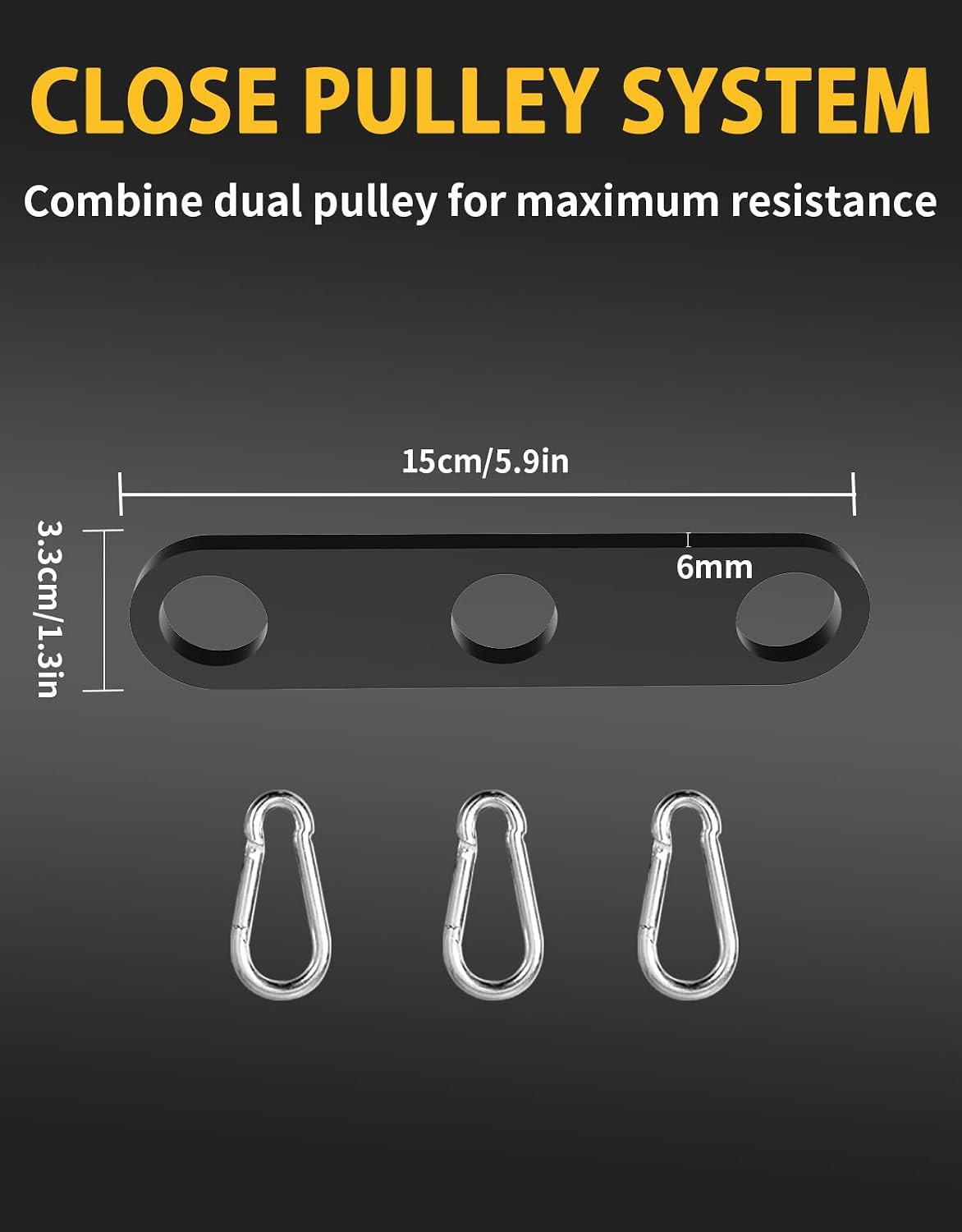 2 to 1 Cable Attachment Adapter Adjustable LAT Pull Down Bar Cable Machine