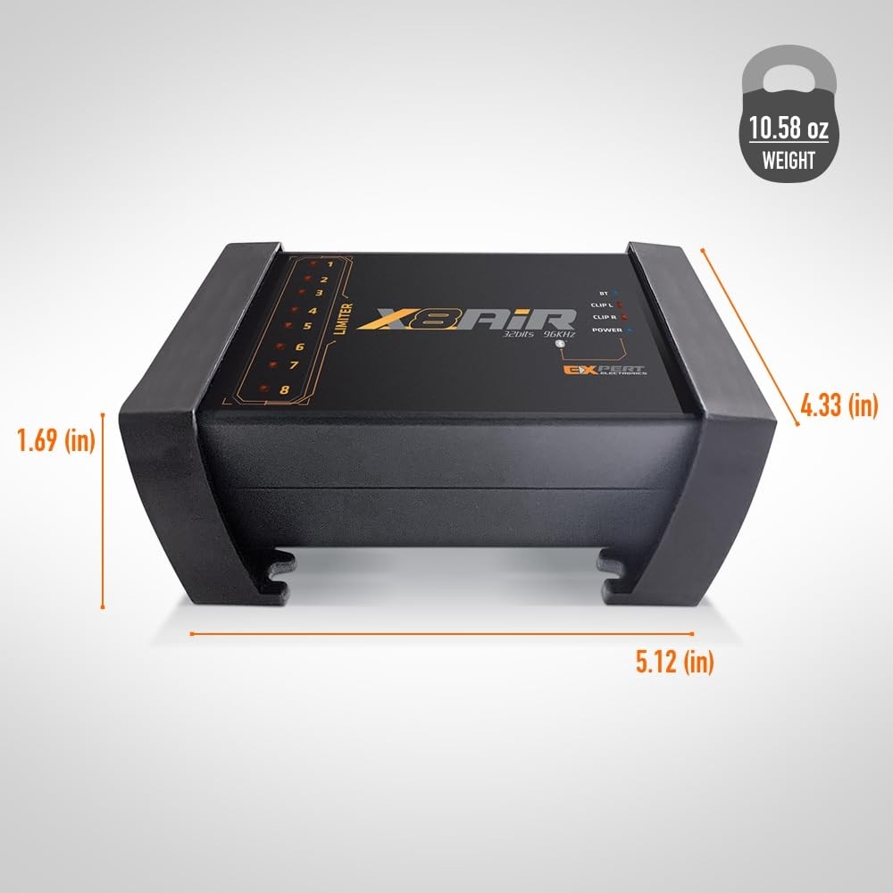 8~Channel Car Audio DSP Processor, 32~Bit/96kHz, Bluetooth App, 79~Band EQ