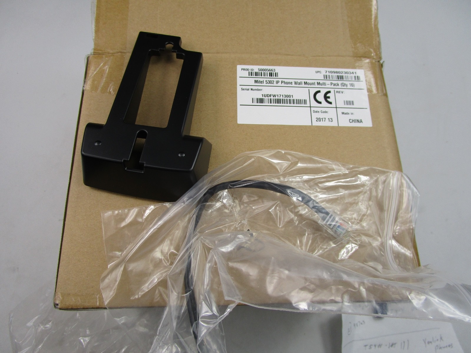 Mitel 5302 & 5304 IP Phone Wall Mount Kit Part# 50005663/ One Wall Mount Kit NEW