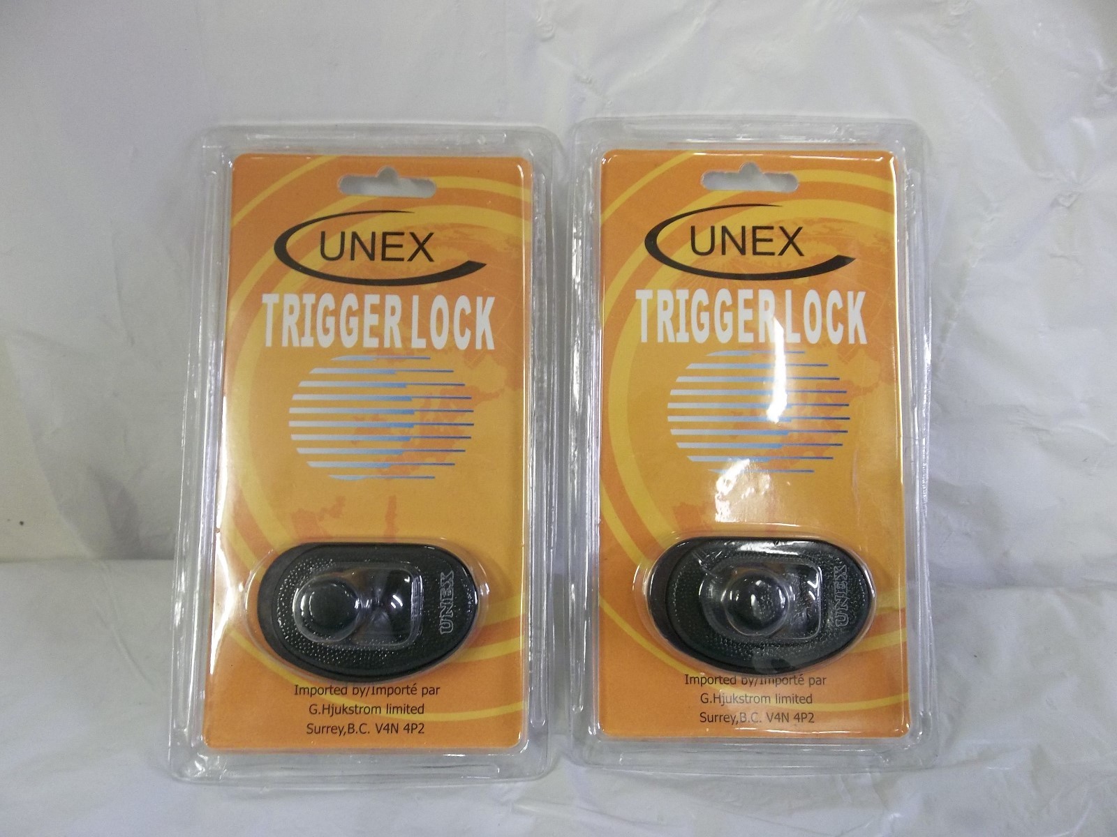 2 UNEX TRIGGER LOCK KEYED METAL SAFETY UNIVERSAL FIREARMS LOCK Pistol Rifle Gun