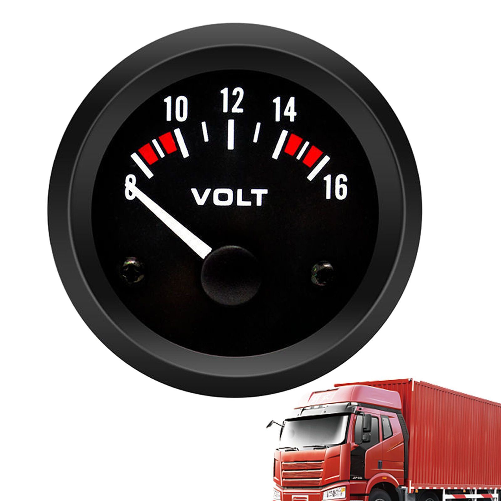 2" 52mm Universal LED Voltmeter Voltage Gauge Panel Meter For 12V Car Motorcycle