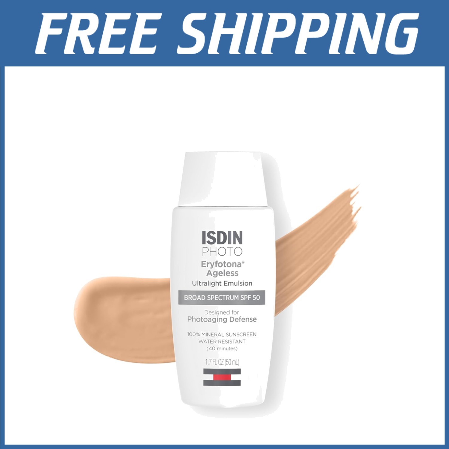 ISDIN Mineral Tinted Sunscreen SPF 50 Protection=