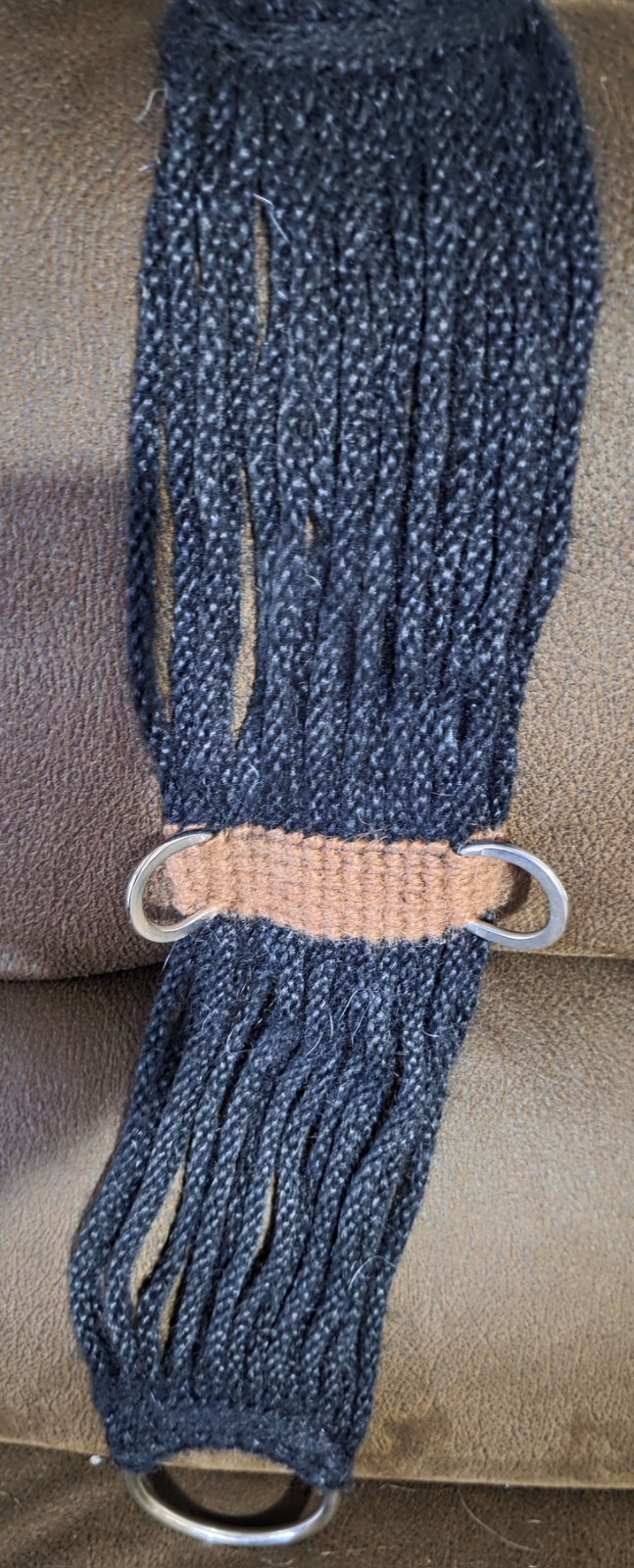Custom Hand Made Alpaca mohair cinch 28 In 17 Strand