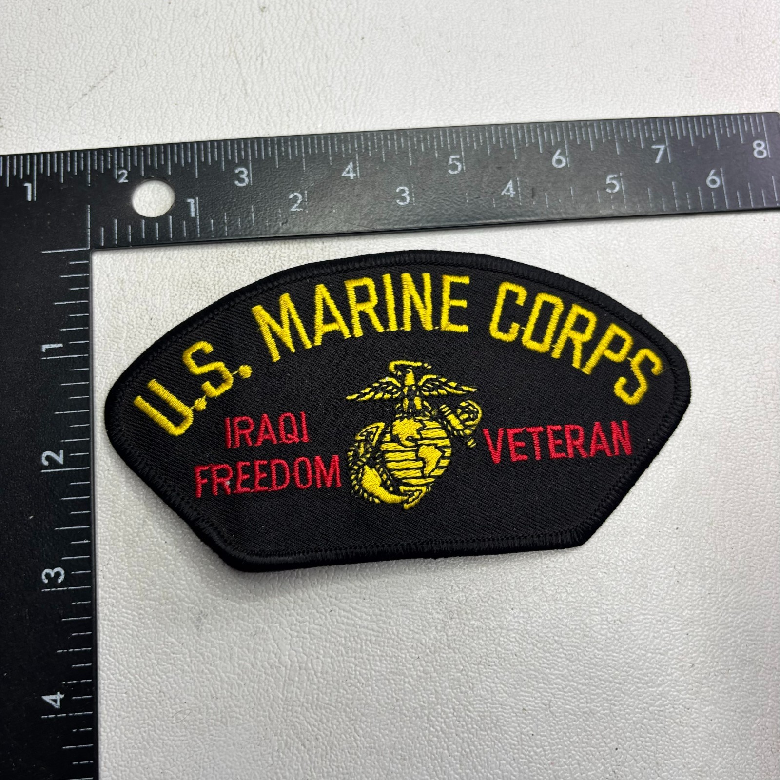 Military U.S. MARINE CORPS IRAQI FREEDOM VETERAN Hat Patch 62X9