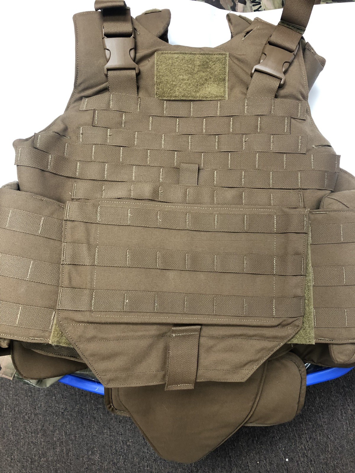 USMC MTV  Modular Tactical Vest w/ Soft Inserts Medium Coyote Plate Carrier New