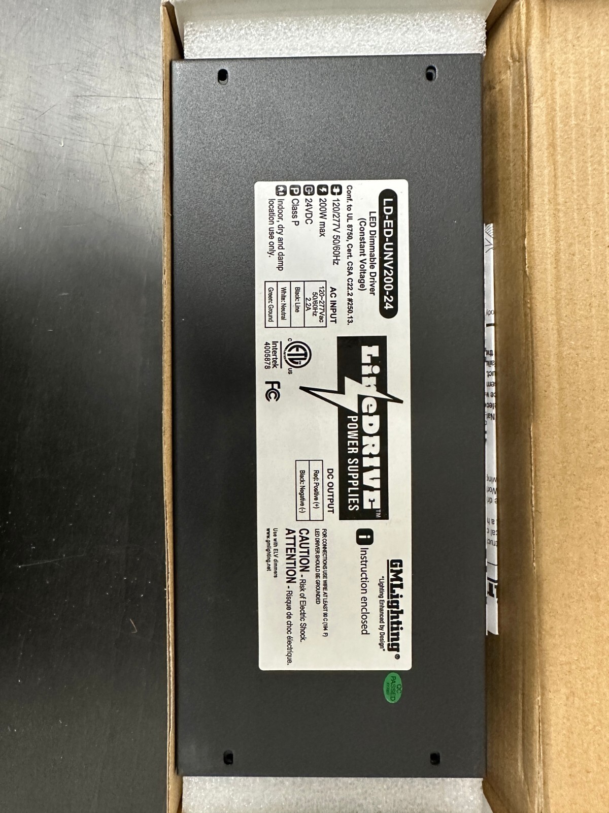 NEW GMLighting Constant Voltage LED Driver DC24V 200W LD-ED-UNV200-24