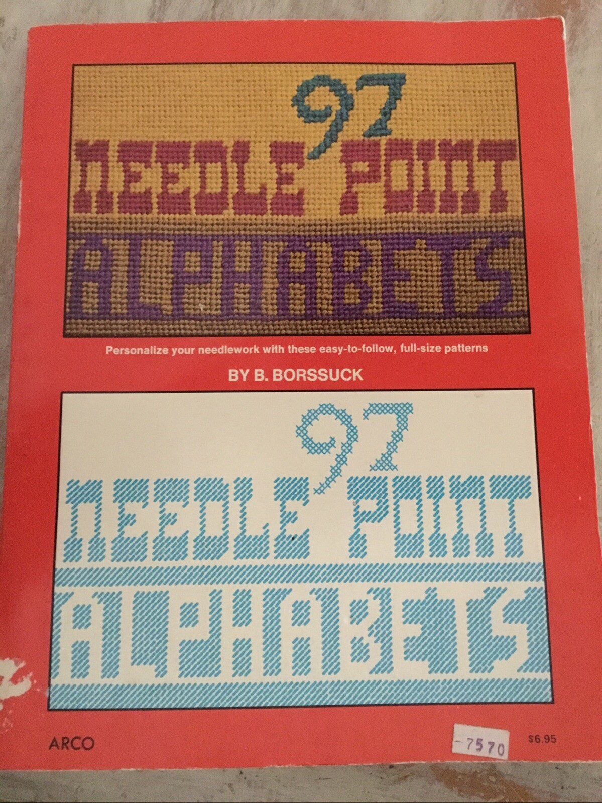 97 Needlepoint - Cross Stitch Alphabets By B. Borssuck 1981 Designs Patterns