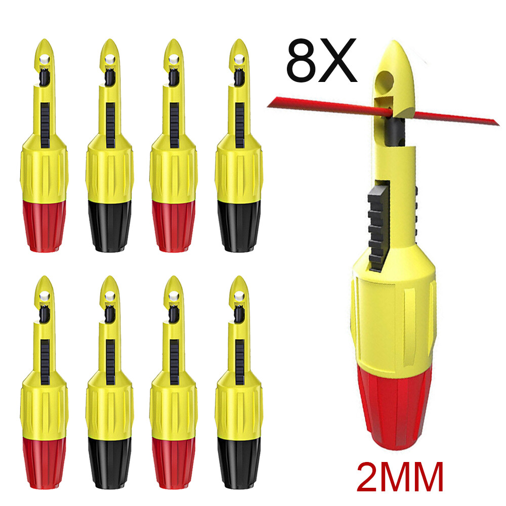 8pcs Automotive Repair Wire Piercing Puncture Probe Test Clip with 2mm Jack New