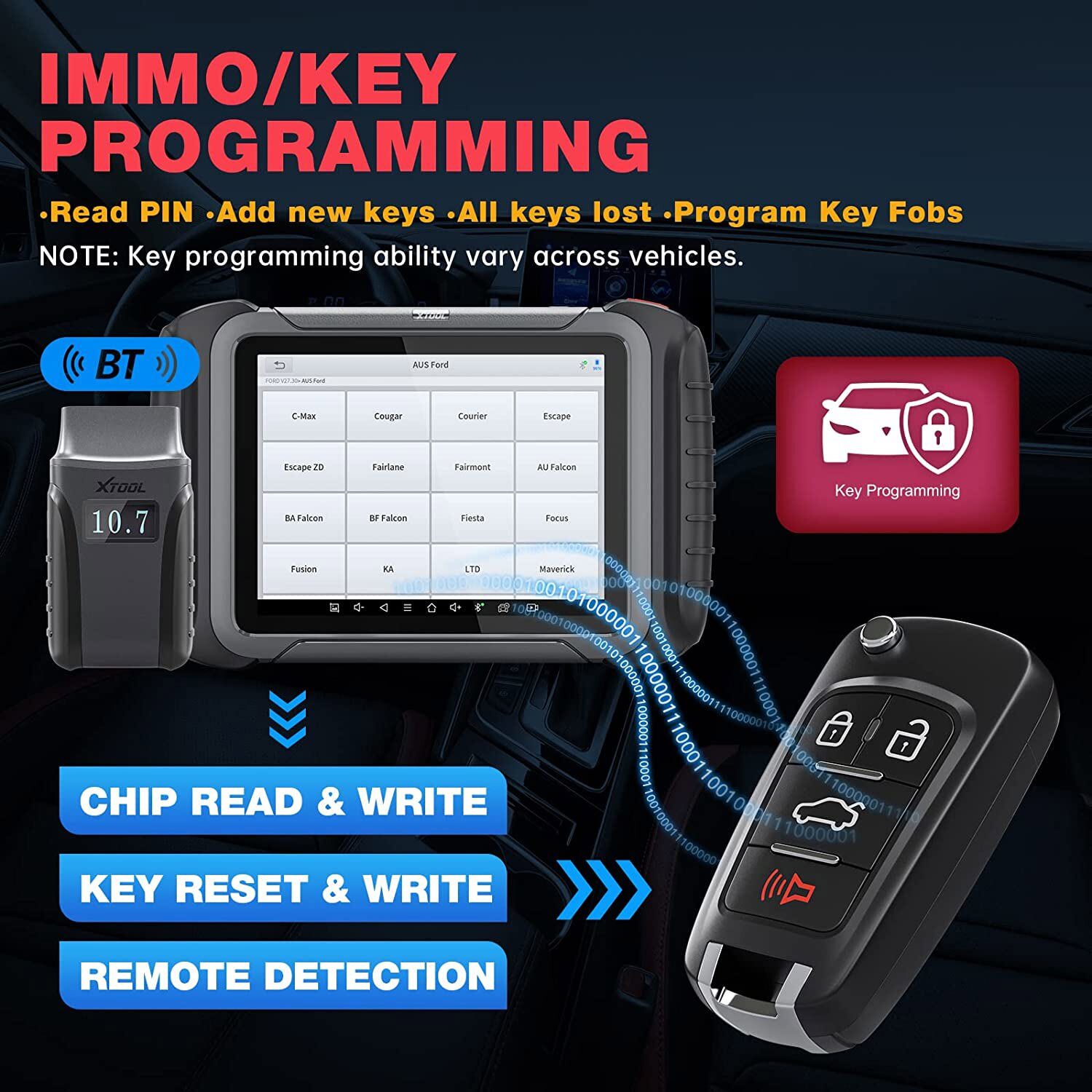XTOOL D8BT Auto Full System Diagnostic Bidirectional Tool Key Coding 38+ Resets