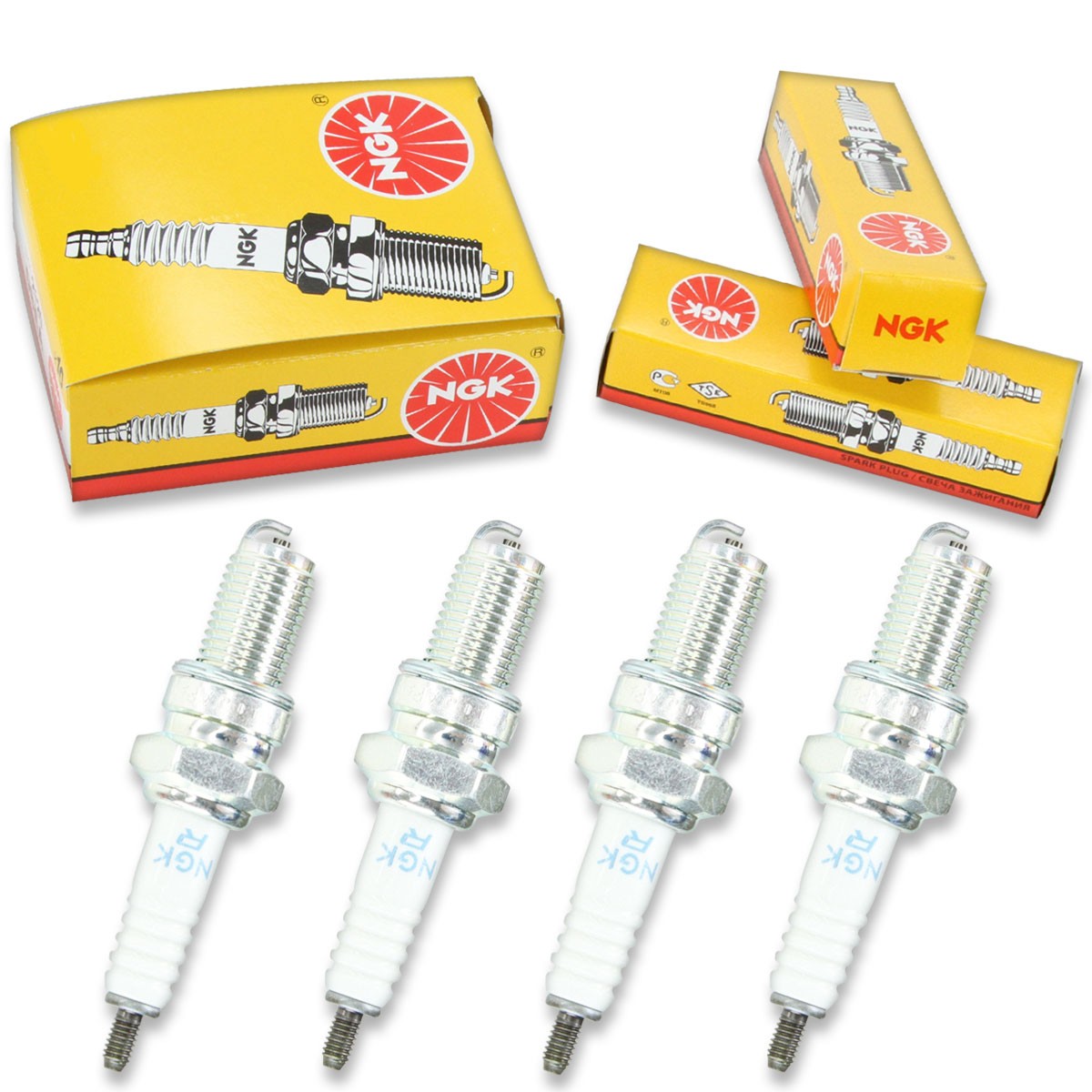 4pcs Barossa Motor MAGNA NGK Standard Spark Plugs 170 Kit Set Engine jd