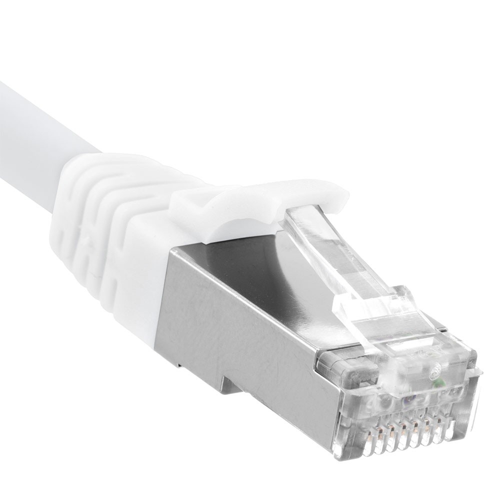 Ethernet Patch Cable CAT6A, S/FTP, 26AWG, 1 Ft, 5 pack, White