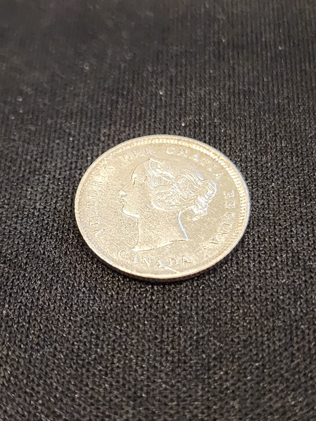 1898 Canada 5 Cents Silver Coin