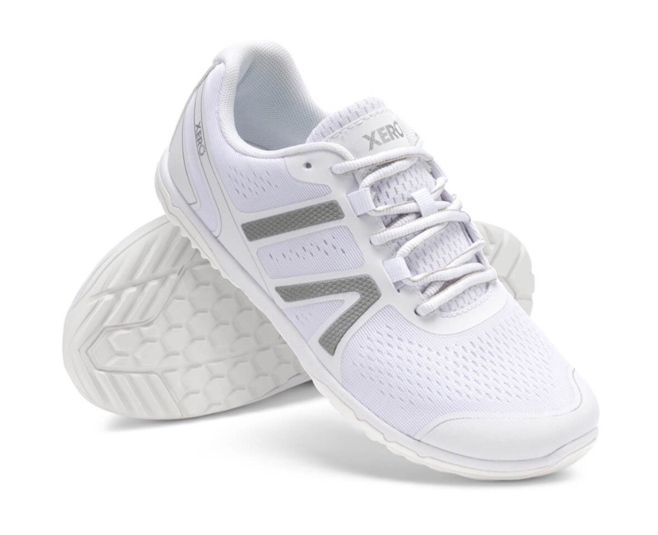 Xero Shoes Men's HFS II Barefoot Running Shoes White Minimalist Trainers