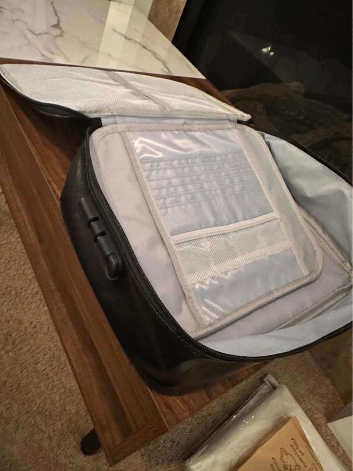 Fireproof/Water Resistant 3-Layer Document Storage Case w/ Lock
