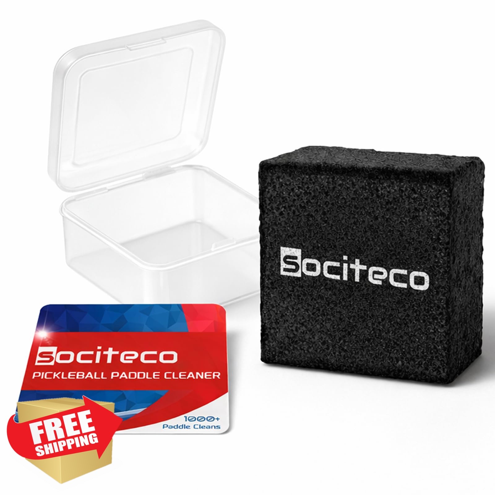 SOCITECO Paddle Eraser Black