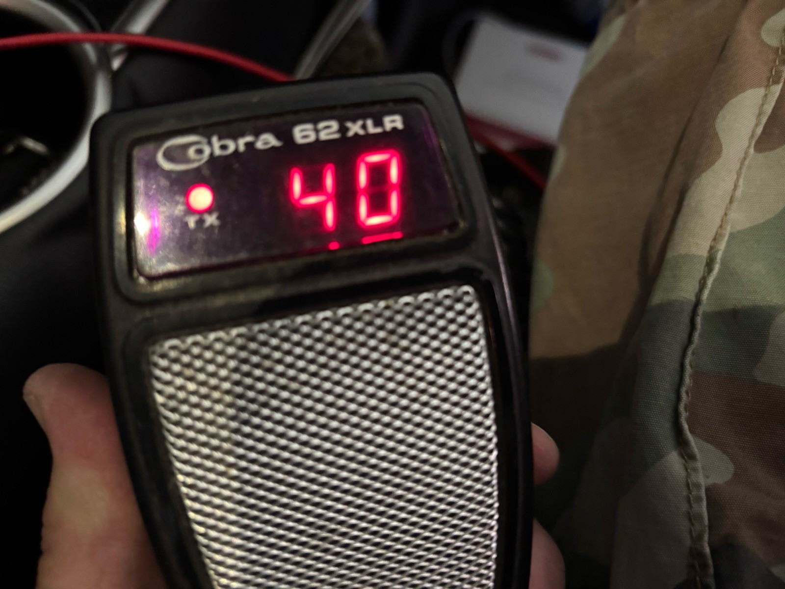 Cobra 62 XLR 40 Channel CB Radio Dynascan Corp Hand Control Mic 12 V Plug X L R