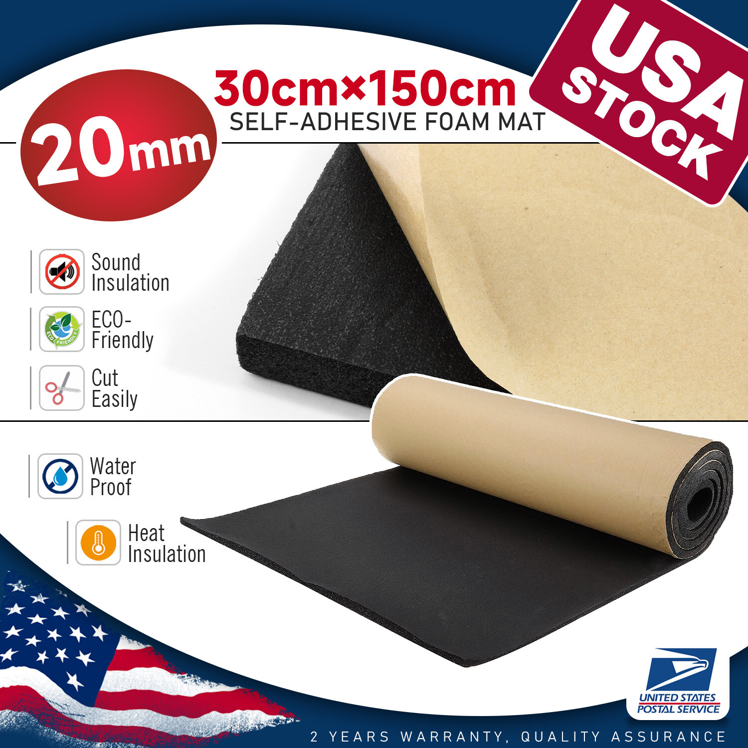 59"x 12"x 0.8" Multi-Function Closed Cell EPDM Sponge Foam Rubber Sheet Roll
