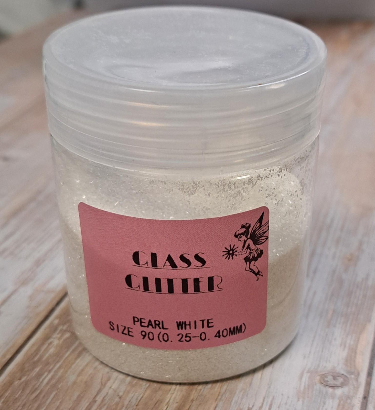 Pearl White Glass Glitter - Real Glass - Imported German Glass Glitter