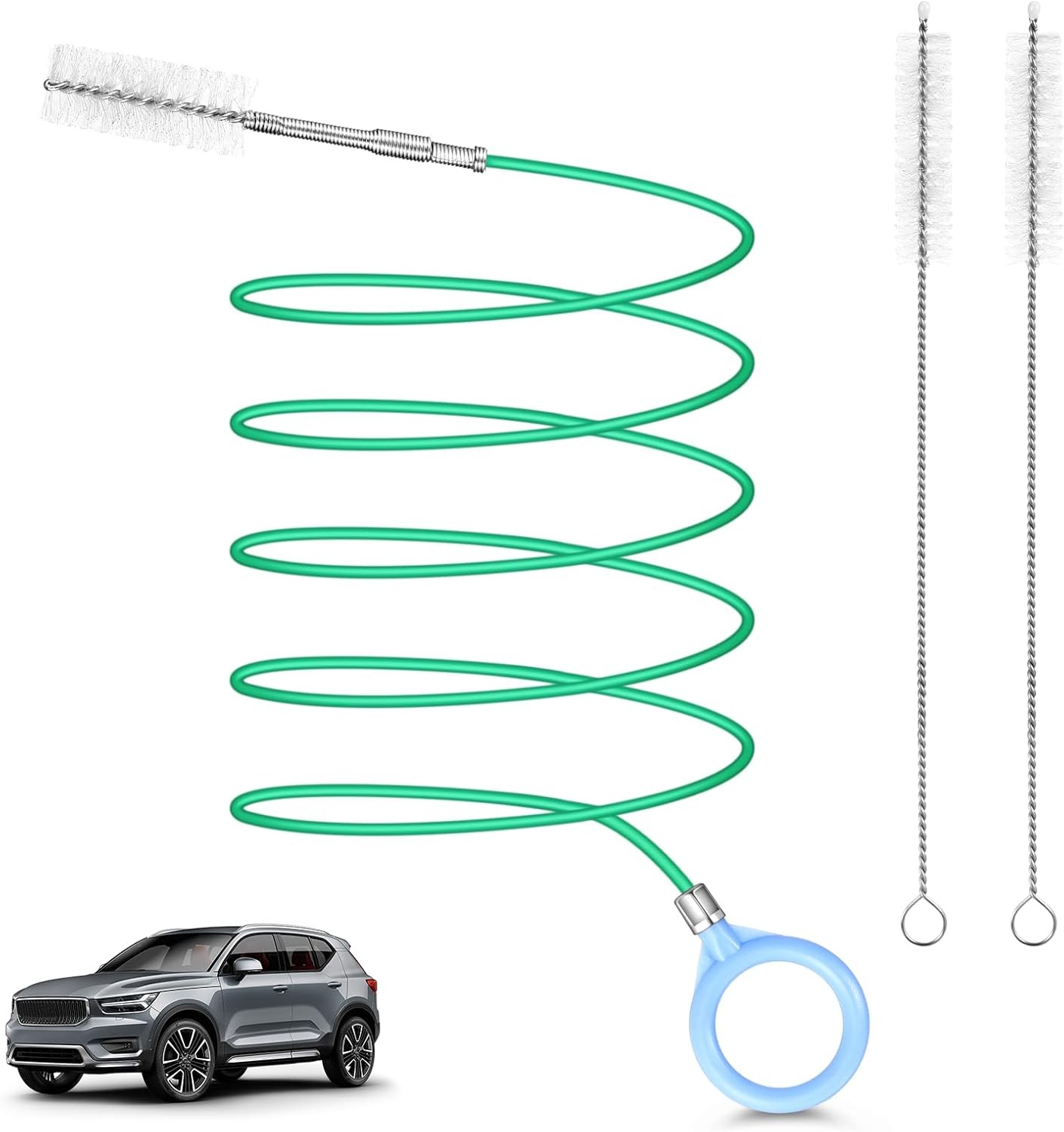 Auto Sunroof Drain Cleaning Tool,118Inch Long Pipe Cleaner for Car - 2Pcs