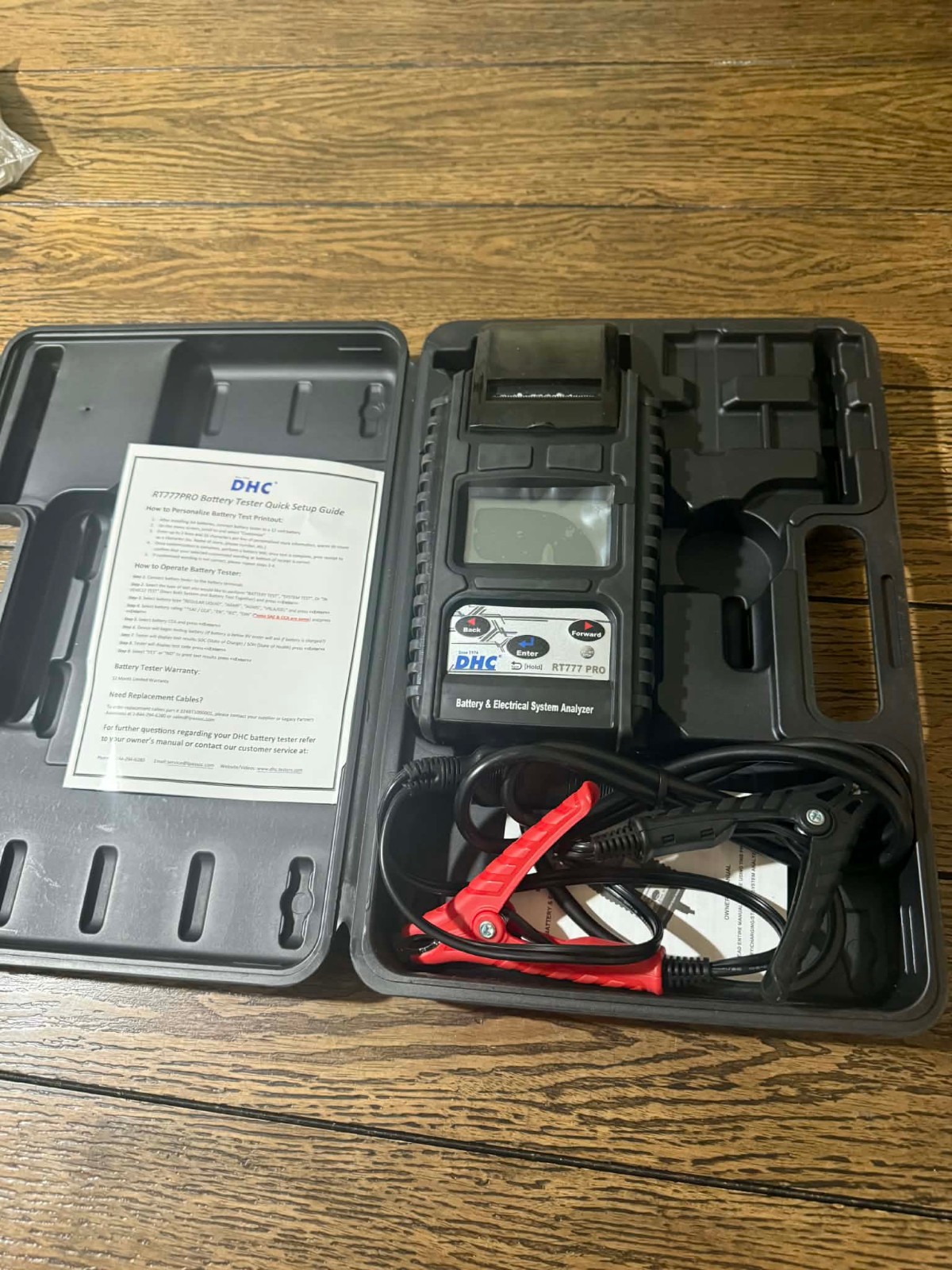 BRAND NEW DHC RT777 PRO BATTERY AND ELECTRICAL SYSTEM ANALYZER TESTER $350