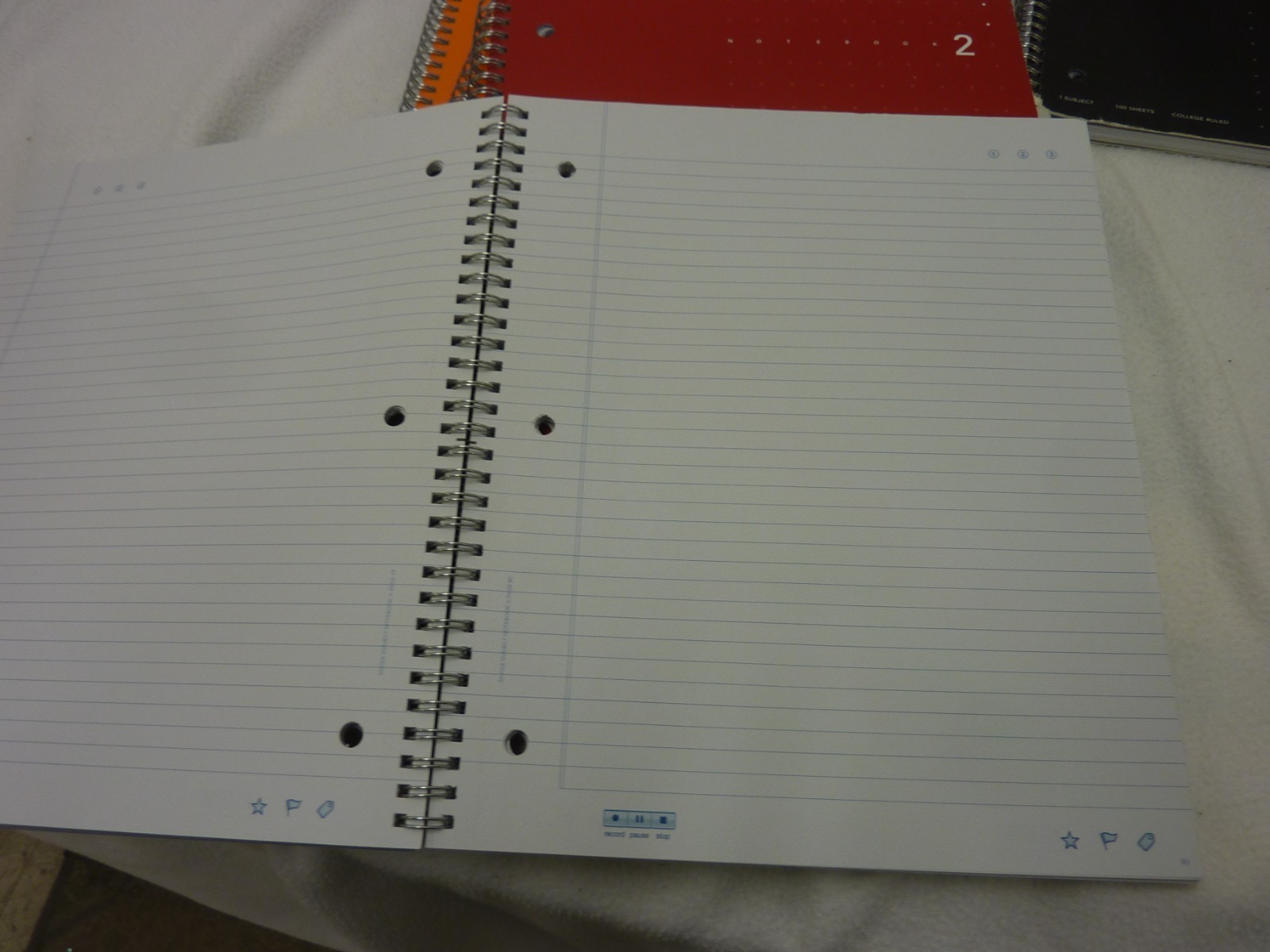 FOUR LIVESCRIBE NOTEBOOKS - COMPLETE PLUS ONE PARTIAL LIVESCRIBE NOTEBOOK