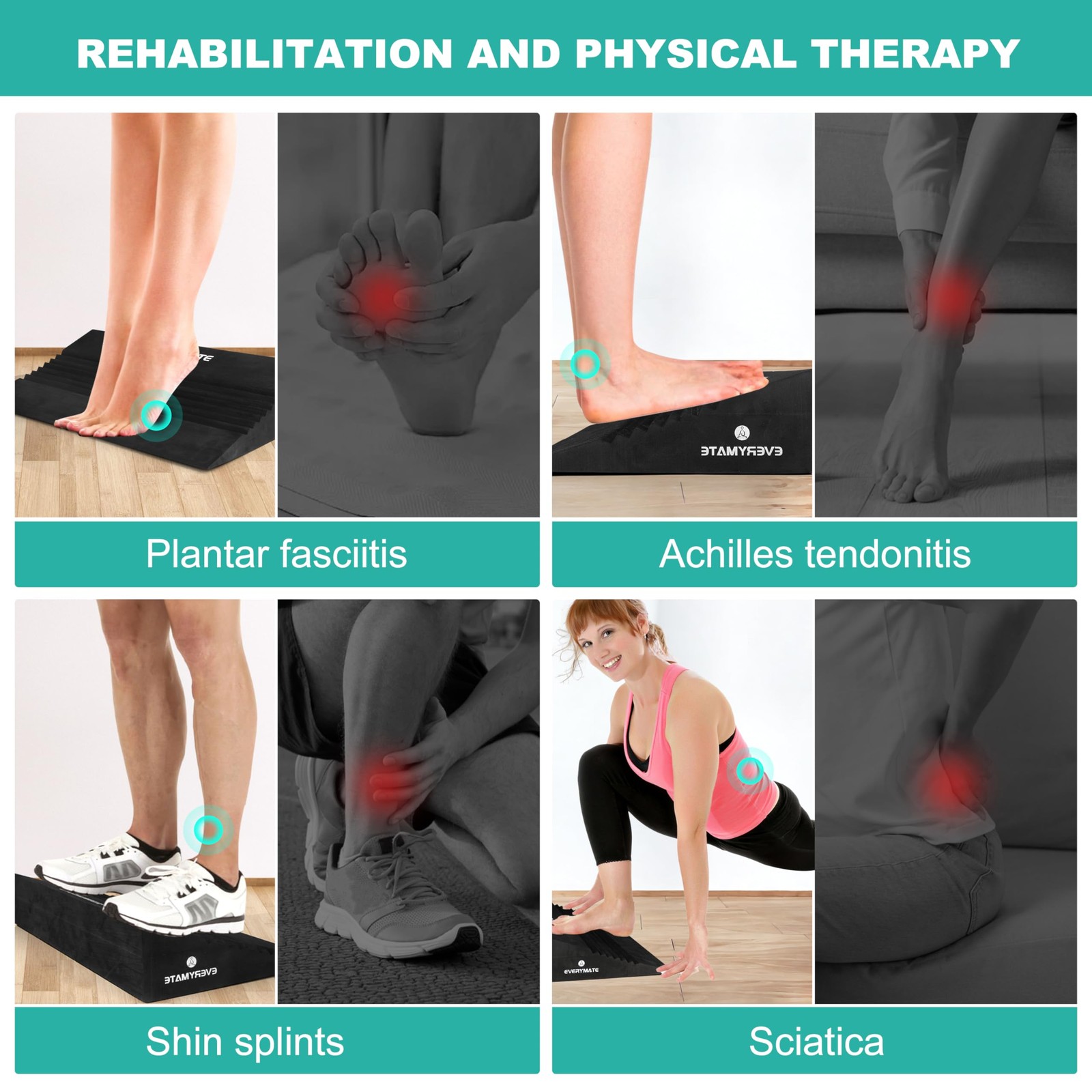 Squat Wedge, Extra Large Squat Wedge Block, Squat Wedges Weightlifting, Calf ...