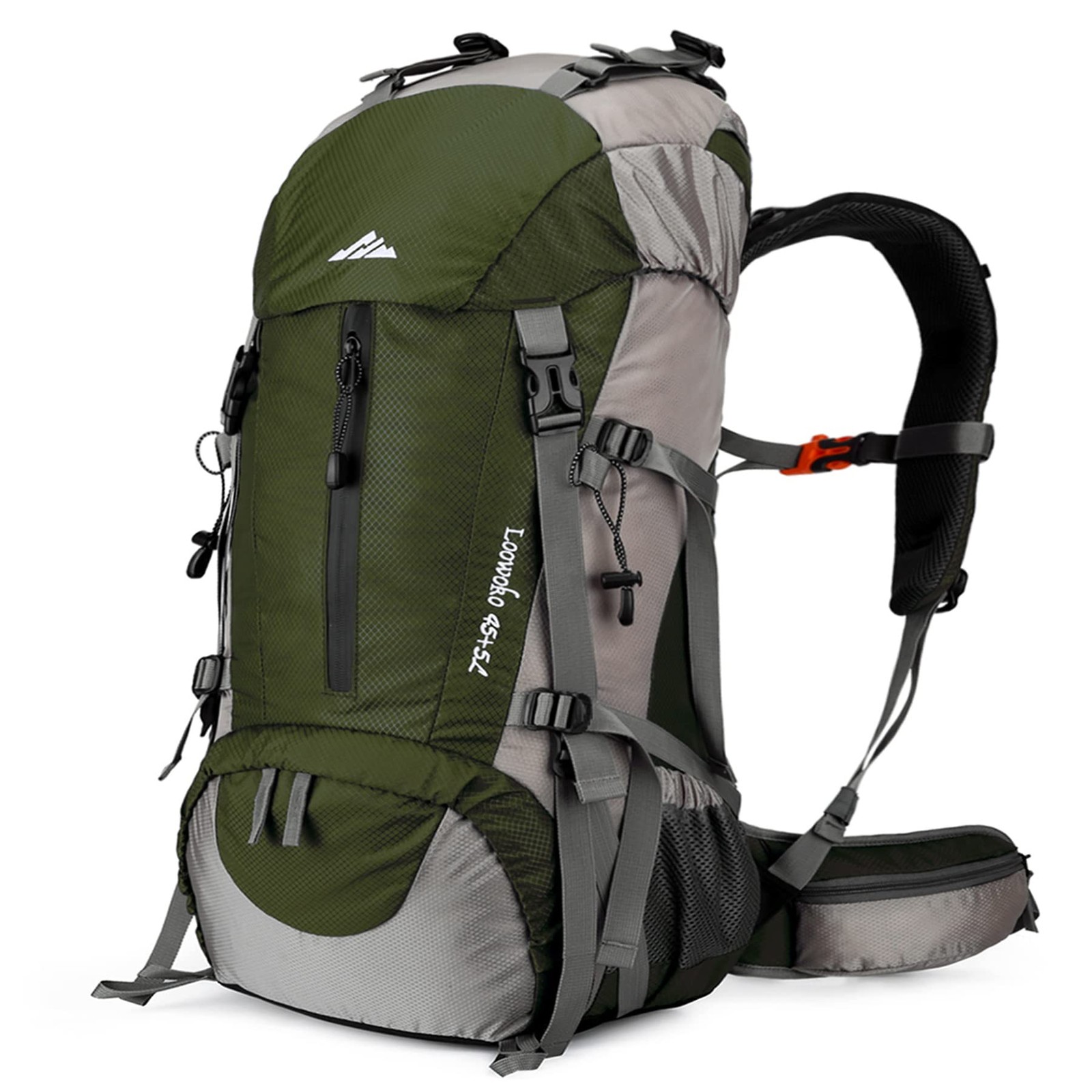 Loowoko 50L Hiking Backpack, Waterproof Camping Essentials Bag with Rain Cove...