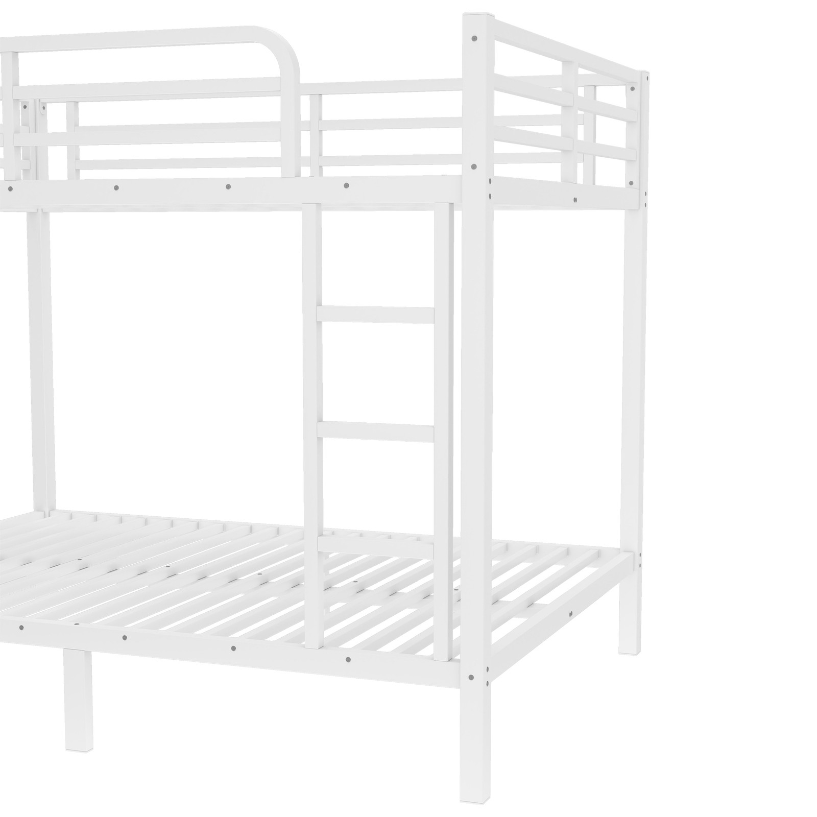 Metal Full over Full Bunk Bed for Teens and Adults Modern Bed Frame for Bedroom