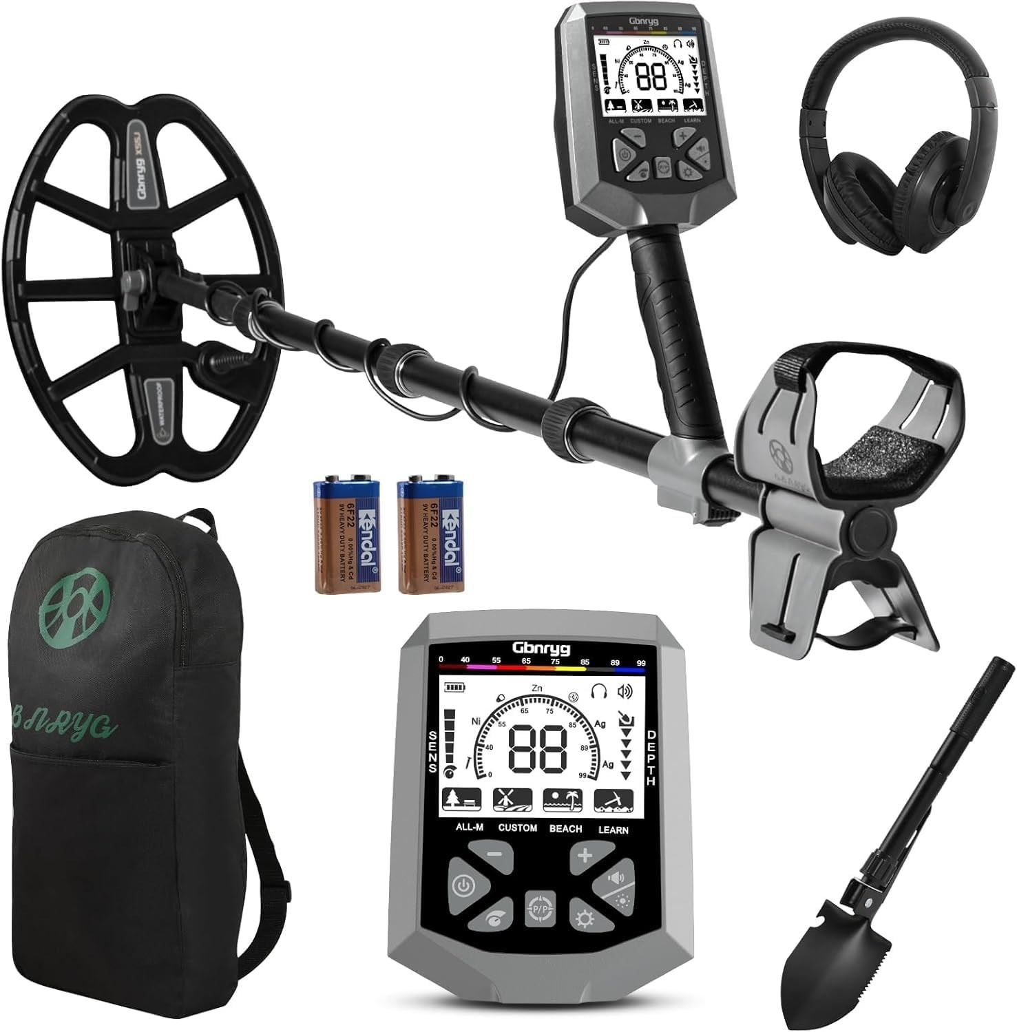 LCD Waterproof Metal Detector Professional Gold Detector Adjustable