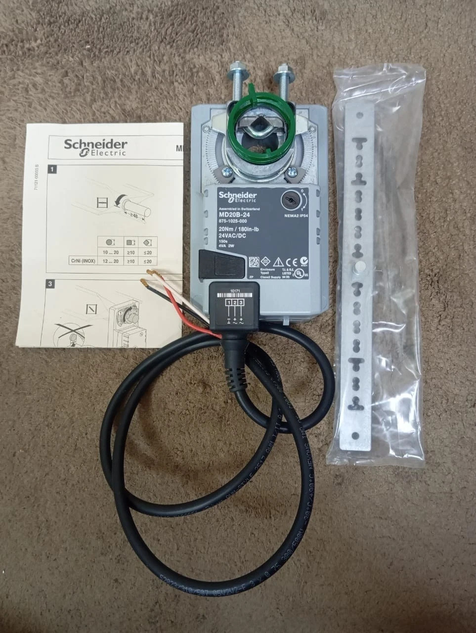 Schneider Electric / Damper Actuator / MD20B-24 / 875-1025-000 / 24VAC/DC, 20Nm