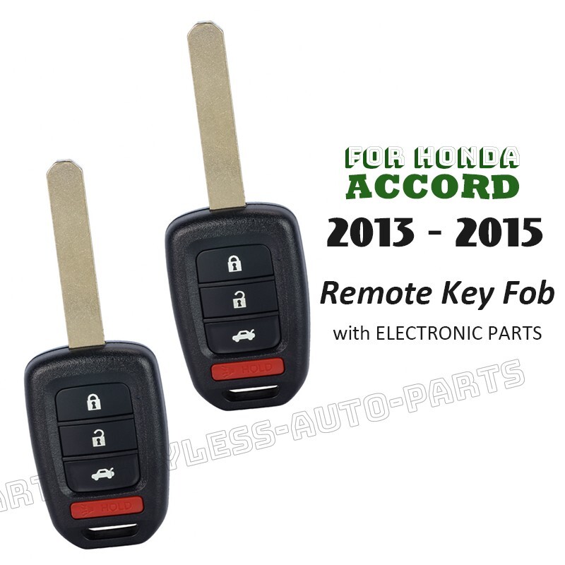 2x for Honda Accord Civic 2013 2014 2015 OEM Parts Remote Key Fob 35118-T2A-A20