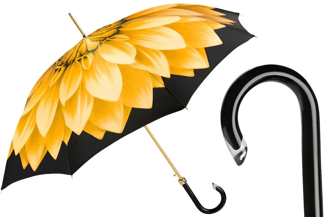 Pasotti Gold Dahlia Umbrella with Gift Box included New
