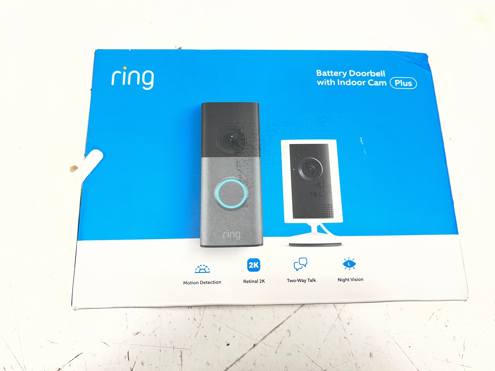 Ring Starter Set with Battery Doorbell and Indoor Cam Plus B0GH93D3SL
