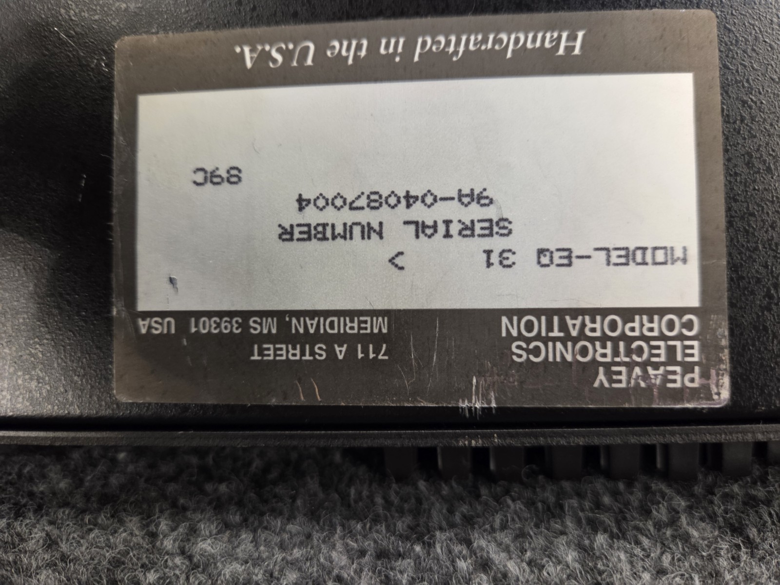 Peavey EQ 31 Equalizer 1/3 Octave Graphic Equalizer