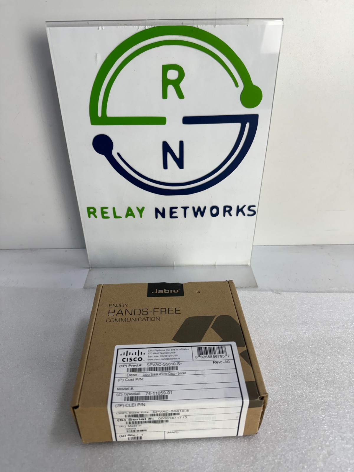 Jabra SPVAC-S5810-S Speak 450 for Cisco - Smoke. 74-11059-01    NEW/SEALED