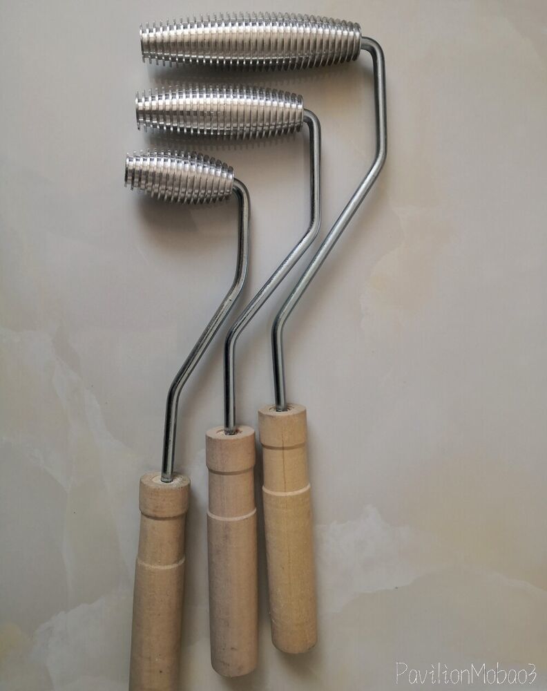 2" 3" 4" Fiberglass Laminating Aluminum Bubble Roller Rib Design Paddle Tool