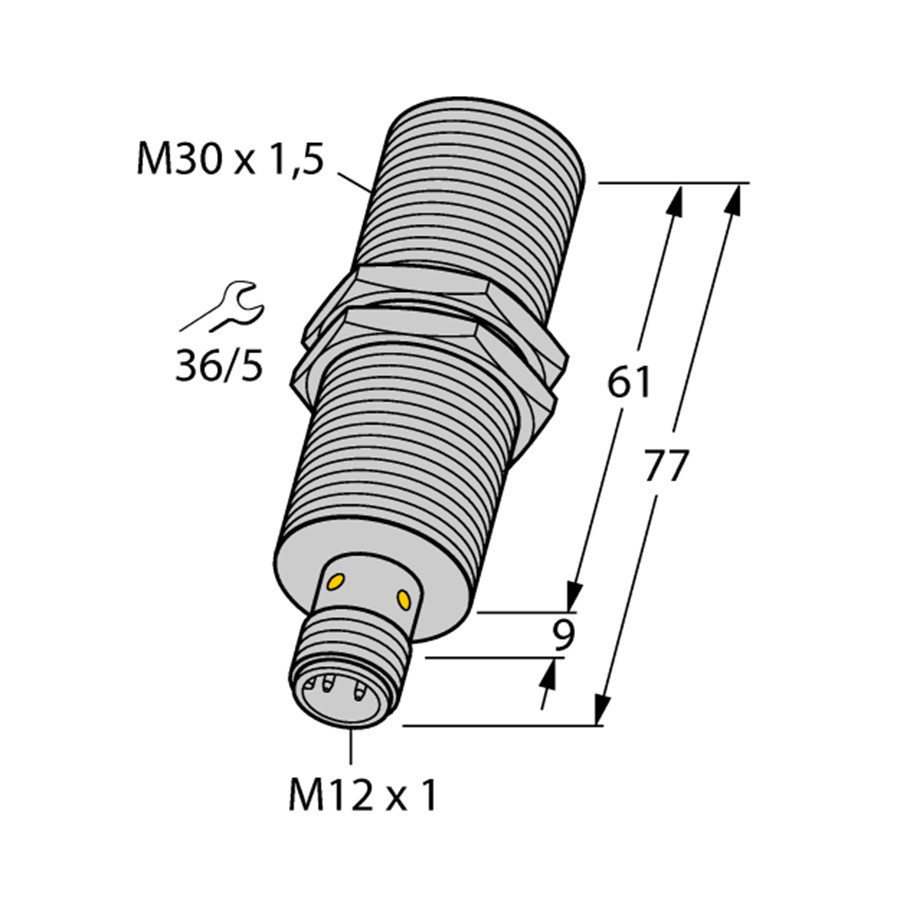 TURCK  BI10-M30-VP4X-H1141 1561601 Inductive sensor PNP