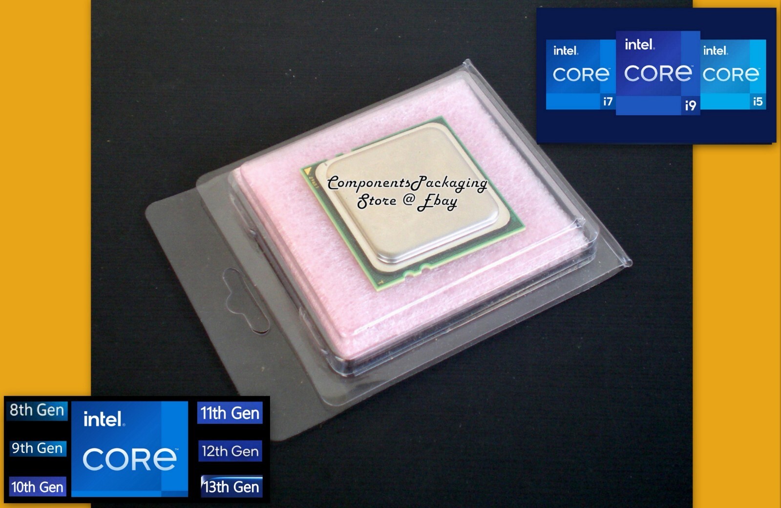 25 - Intel Processor-CPU Packing Case for i9 i7 i5 LGA1700 + Anti-Static Foam