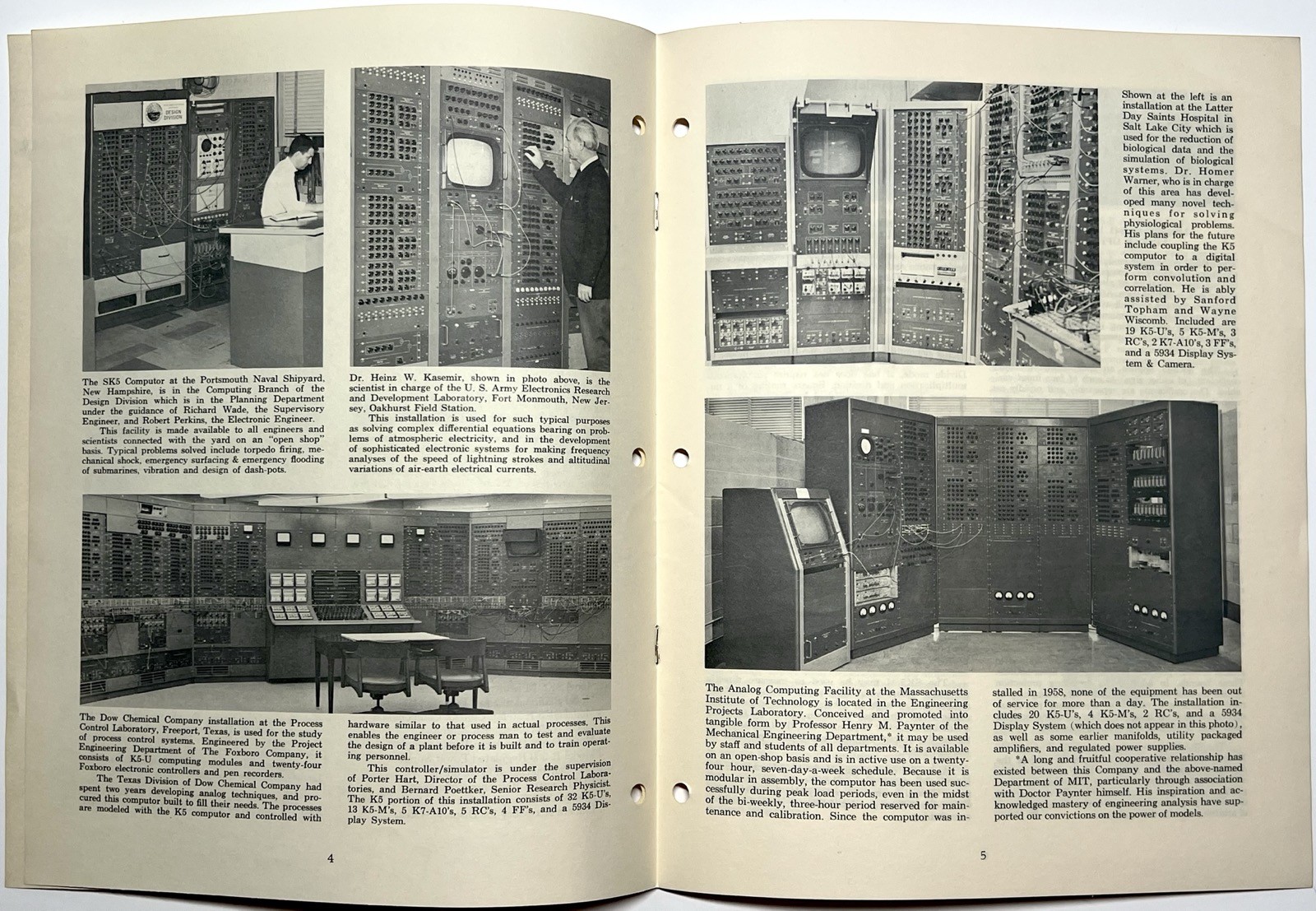1963 PHILBRICK LIGHTNING EMPIRICIST ANALOG COMPUTING SK5 MODULES INSTALLATION US